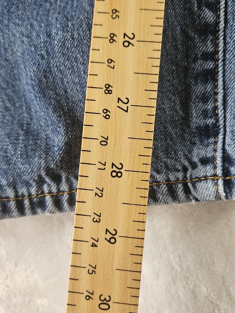 Levi’s Lot 505 Big E Premium Men's Denim Jeans 30x30 Straight Leg Blue - Picture 4 of 12